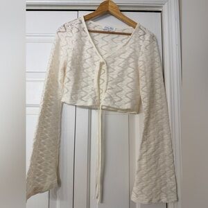 Emory Park | Cream Knit Crop Sweater